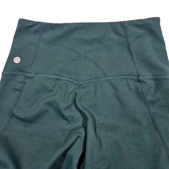 Zella High Waisted Hidden Pocket Full Length Yoga Pants,  Dark Green, XS - Picture 5 of 12